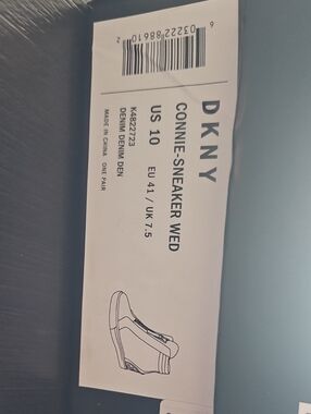 DKNY Connie Sneaker Wedge in Denim